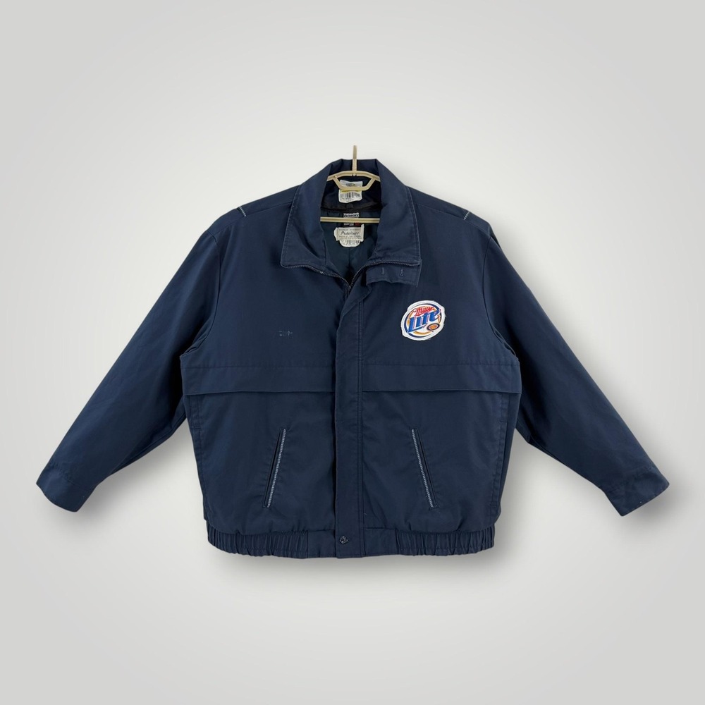 Vintage Riverside Masterliner Bomber Jacket 3XLT USA Miller Lite Thinsulate